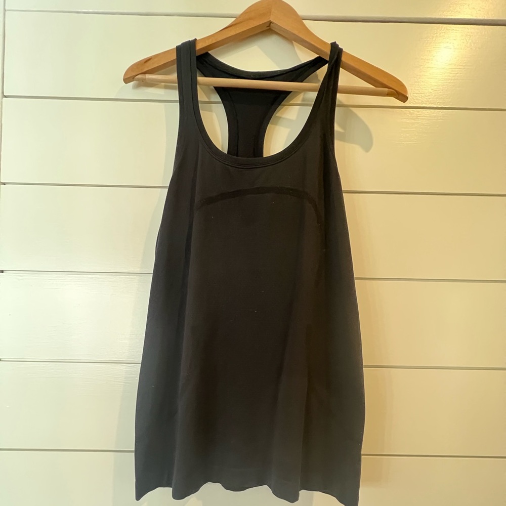 Women’s Lululemon Black Racerback tank. Size 8.